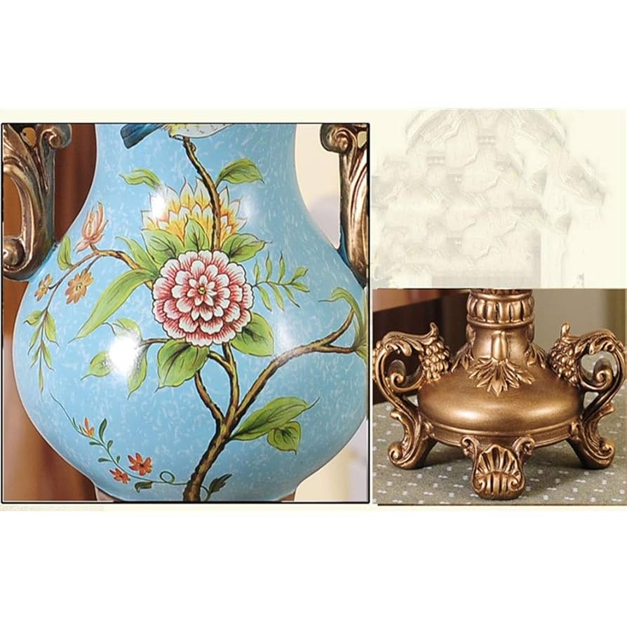 RiSaO＊❤️ Amazon.com: ZR-DECOR American-Style Retro Resin Large Flower